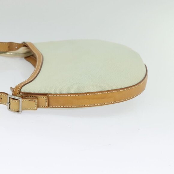 BURBERRY Blue Label Shoulder Bag Canvas Light Blue Silver Auth - Picture 4 of 16